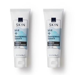 Avon Nutra Effects Radiance Tinted Moisturising Day Cream Duo SPF20, 50ml, Infused with Pomegranate Extract for Radiant Skin, Healthy-Looking Glow, Cruelty Free, Period after opening 12 Months