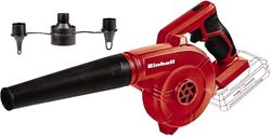 Einhell Soplador inalámbrico TE-CB 18/180 Li - Solo Power X-Change (18 V, Li-Ion, caudal de aire de hasta 180km/h., 2 velocidades, incl. 3 adaptadores de inflado, sin batería ni cargador)