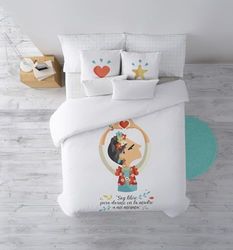 Belum Frida Dekbedovertrek voor bedden van 105 cm (170 x 240 cm), 100% biologisch katoen, 175 draden, Oeko-Tex-gecertificeerd