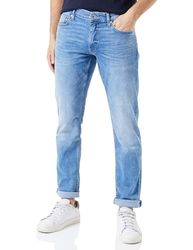 s.Oliver Heren Jeans Broek lang, Slim Fit, Blauw, 29/34