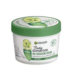 Garnier Body Superfood, Nourishing Body Cream, With Avocado & Omega 6, Body Cream for Dry Skin, Vegan Formula, 380ml