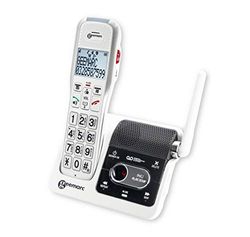 Geemarc Amplidect 595 U.L.E - Telefono per Anziani con Volume di Ricezione Amplificato, Funzione SOS e Sistema Citofonico Integrato - Perdita Uditiva da Moderata a Grave