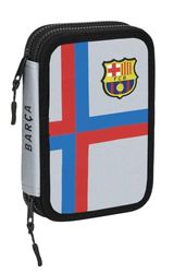 safta Unisex barn artikel Pqño dubbelpennfodral, 34 stycken, F.C. Barcelona, 3:e lag. 22/23, färgglad, medium, färgglad, Medium
