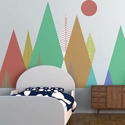 Ambiance Sticker Stickers Enfant Montagnes scandinaves dorika 110 x 165 cm