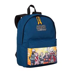 Sac à dos école américain Naruto - poche principale et poche avant - compartiment pour ordinateur et intérieur doublé - bretelles et dos rembourrés - 40 x 31 x 13 cm - Toybags