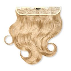 Lullabellz Thick Curly Clip In Hair Extensions, 16-Inch Length, Golden Blonde