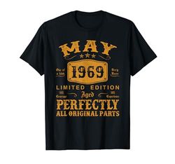 Mayo 1969 55 Años Cumpleaños Hombre Regalos Hecho En 1969 Camiseta