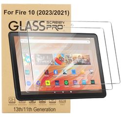 Ytuomzi Pellicola protettiva per tablet da 10,1 pollici modello 2023, pellicola protettiva in vetro temperato per bambini da 10,1", antigraffio, ad alta definizione, durezza 9H, [confezione da 2]