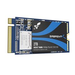 Sabrent 2TB Rocket NVMe PCIe M.2 2242 DRAM-Less Low Power Intern High Performance SSD (SB-1342-2TB)