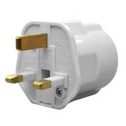 Adaptateur - Adaptateur de 10 A, Dimensions 4,8 mm, 1 Prise, Compatible avec Les systèmes ing et EUR, idéal pour connecter des appareils électriques.