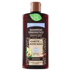 I Provenzali | Shampoo Erboristico Karitè e Avocado Capelli Secchi e Crespi, 6x250 ml