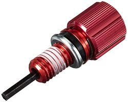 RockShox Unisex - volwassenen demping instelknop trekstand inclusief schroef vorken, rood, één maat