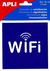 APLI 12132 - Etiqueta sinalização zona wifi 1 u.