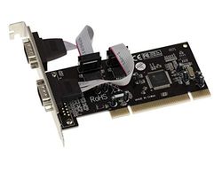 KALEA-INFORMATIQUE Scheda controller seriale RS232 su slot PCI con 2 uscite COM DB9 UART e chipset MOSCHIP MCS9865