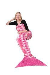 Kanguru 1170 Manta de sereia em poliéster, rosa, 200