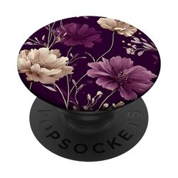 Modello di fiori viola chic PopSockets PopGrip Adesivo
