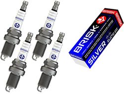 Brisk - Silver dr17ys 1351 velas de ignição benzin lpg cng autogas, 4 peças