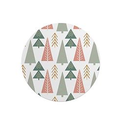 Questo Casa, Tapis de Souris Rond imprimé numérique avec Fond antidérapant pour Bureau et Maison Diamètre 22 cm