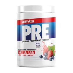 Per4m Pré-Entraînement Stimulant Berry Blast 570g – Pré-workout stimulant goût explosion de baies pour l’énergie et la concentration