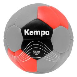 Kempa Spectrum Synergy Pro - Palla da pallamano Adulti, gris froid/rouge chaud, 3