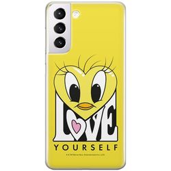 ERT GROUP etui na telefon Samsung S21 PLUS, case oryginalny i oficjalnie licencjonowany przez Looney Tunes, wzór Tweety 015, optymalnie dopasowane, plecki z TPU