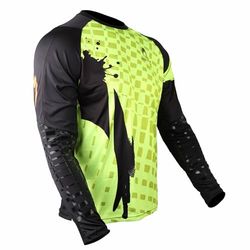 HO Soccer Jersey Adikt PRO Lime Blast - Maglia da Portiere a Maniche Lunghe con Imbottitura, facilita Il Controllo del Pallone, Unisex, Adulti, Lime/Nero, XXL
