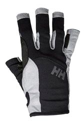 Helly Hansen Unissexo luvas de vela curtas, XS, preto
