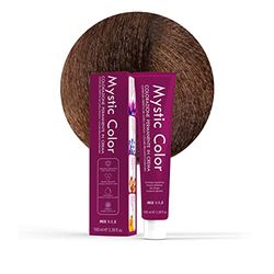 Mystic Color - Colore Biondo Cacao 7.7 - Tinta per Capelli - Colorazione Professionale in Crema a Lunga Durata - Con Cheratina Idrolizzata, Olio di Argan e Calendula - 100 ml