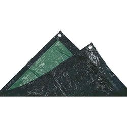 TEC Hit 882203 – extra zwaar beschermend zeil, 240 g/m², 2 x 3 m, groen/zwart