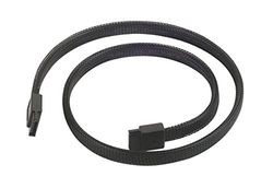 SilverStone SST-CP07 - SATA III 6 Gbps Cable, 180°, metal-less locking design, metalic cable layer, 50cm