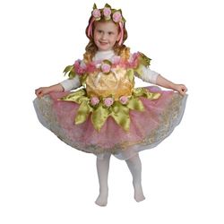 Dress Up America Småflickor Ballerina Barn Kostym Set