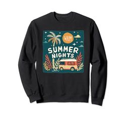 Felices noches de vacaciones en verano Sudadera