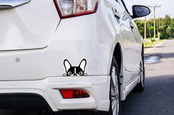 Autosticker hond Bulldog Frankrijk 16 x 10 cm | eenvoudig aan te brengen | Autosticker economisch en robuust