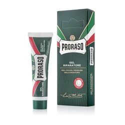 Proraso After shave reparador en gel, 10 ml, crema para el cuidado barba hombre que repara pequeñas heridas causadas por la cuchilla tras el afeitado