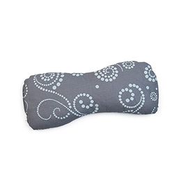 GRÜNSPECHT 151-V2 Coussin pour les yeux bio garni de graines de lin, relaxant et rafraîchissant, housse 100% coton (kbA), pour yoga, méditation, gris