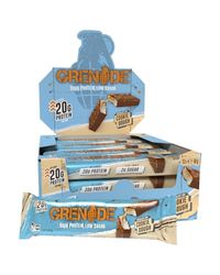 Grenade High Protein, Low Sugar Bar - Chocolate Chip Cookie Dough, 12 x 60 g (Packaging May Vary)