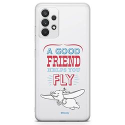 ERT GROUP mobiltelefonfodral för Samsung A32 4G LTE originalt och officiellt licensierat Disney mönster Dumbo 004 optimalt anpassad till formen på mobiltelefonen, gedeeltelijk transparant