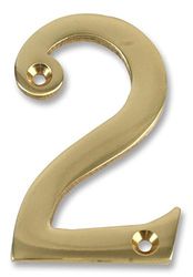Duratool D01252 Brass Number, No. 2, 3" Size