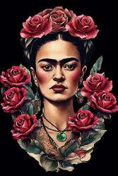 Premium Notizbuch der Marke Rose el Rose aus der Frida Kahlo Collektion A5 15,24 x 22,86 cm 120 gepunktete Seiten dotted