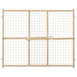 Midwest Homes for Pets Wire Mesh Pet Safety Gate, 81.28 centimeters Tall & Expands 73.66-127 centimeters wide, Wood, Model 2932WWM-2