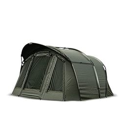 Solar Tackle UnderCover Bivvy buitenschuilplaats voor 2 personen, waterbestendig, mozzie muggengaas, luchtstroom, opgerolde achterpanelen, inclusief binnenzakken, zwaar grondzeil en ritsen (groen)