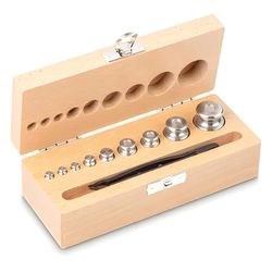 Kern 334-03 gewichtsset, knoopvorm, roestvrij staal fijn gedraaid, 1 stuk