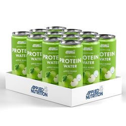 Applied Nutrition Sparkling Protein Water - 10g Collagen Boost – Low-Calorie Hydration with Vitamin C and Coconut Water – Refreshing and Wellness Drink (Pack of 12 Cans x 330ml) (Apple Burst)