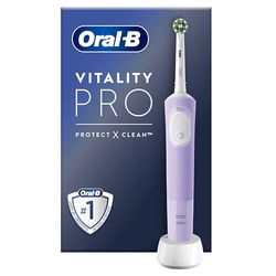 Oral-B Vitality Pro Brosse A Dents Electrique, Pour Adultes, Modes De Nettoyage Avec Sensibilité Plus, 1 Brossette De Rechange, 1 Chargeur, Violette