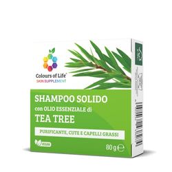 Colours of Life SKIN SUPPLEMENT - Shampoo Solido TEA TREE, 80 g