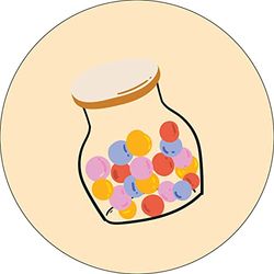Bonateks, Ronde digitaal bedrukte muismat, antislip onderkant, voor kantoor en thuis, diameter: 22 cm