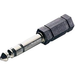 SpeaKa Professional SP-7870252 Teleplugg Audio Adapter [1x Teleplugg 6.35 mm - 1x Telejack 3.5 mm] Svart