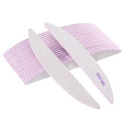 Limes a Ongles Professionnelle,20 pcs Lime à Ongles Professionnelle à Double Face Réutilisable 100/180 Grit Pour Les Salons De Manucure, Le Diy Nail Art à La Maison