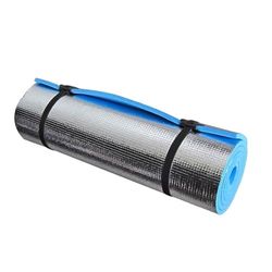 1ABOVE Yoga- en campingrolmat - waterdichte geïsoleerde oprolbare schuimkampmatras met elastische banden, lichtgewicht en duurzaam, ideaal voor kamperen, vissen, festival en oefening (180 x 50 x 06