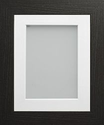 Frame Company Watson Range Black 20x16 inch Picture Photo Frame with White Mount for Image A3 *Choice of Sizes* Fitted with Real Glass